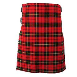 Tartanista - Herren Kilts mit 61 cm (24“) Länge - hochwertig - Wallace - Taille (Nabelhöhe) 121,9cm (48“), Länge 61cm (24“) von Tartanista