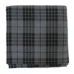 Tartanista - Stoff für Plaids - mit Tartanmuster - 269 x 134,5 cm (106“ x 53“) - Granitgrau von Tartanista