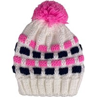 Taschen4life Bommelmütze Mütze mit Bommel für Damen Mädchen Kinder mehrfarbig, klassisch gestrickt, Beanie von Taschen4life