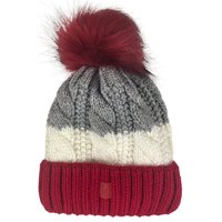 Taschen4life Bommelmütze Mütze mit großem Bommel AZ2342PC (unisex) Strickmütze im Grobstrick mit Zopfmuster, warm gefüttert von Taschen4life