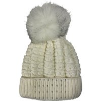 Taschen4life Bommelmütze Strickmütze Julia mit großem Bommel und Glitzer Muster-Strick Mütze, Damen & Mädchen Beanie von Taschen4life