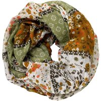 Taschen4life Loop leichter Damen Loop Schal, mit Streublümchen, vintage & modern von Taschen4life