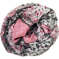 Taschen4life Loop leichter Damen Loop Schal, mit Streublümchen, vintage & modern von Taschen4life