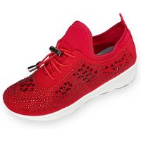 Taschen4life leichte Damen Slipper 8015 Slip-On Sneaker bequem & komfortabel, mit Schnellschnürung, Slip-On Sneaker von Taschen4life