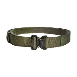 Tasmanian Tiger TT Modular Belt Set Flacher 43mm Cobra Koppel Ausrüstungs- und Dienst-Gürtel mit Laser Cut Molle inkl. Innengürtel (L, Oliv) von Tasmanian Tiger