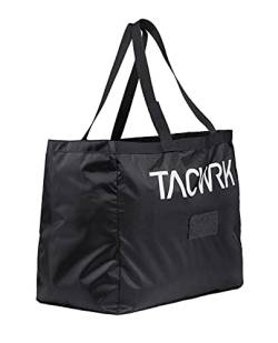 Tasmanian Tiger TT Retail Bag S faltbare, leichte und robuste Einkaufstasche mit langen Henkeln und einzelnen Fächern, Schwarz von Tasmanian Tiger