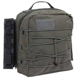 Tasmanian Tiger TT TacVec Pouch 1 Molle-kompatible Erste Hilfe Einsatz Zusatz-Tasche für das TT Modular Front Seat Panel 13 Liter Volumen (Carbon) von Tasmanian Tiger