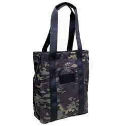 Tasmanian Tiger TT Tote Bag Multicam Black 22L extrem robuste Einkaufstasche Shopper für Herren mit langen Henkeln und 2 Reißverschluss-Fächern von Tasmanian Tiger