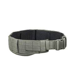 Tasmanian Tiger TT Warrior Belt MK IV IRR Molle-kompatibler Ausrüstungs-Gürtel, Taktischer Einsatz-Gürtel, Steingrau-Oliv IRR von Tasmanian Tiger