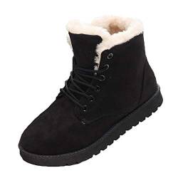 Tasty Life Damenschneeschuhe, Warme Futterstiefel, Klassische Stiefeletten, Dieser Winter Ist Nicht Mehr Kalt (braun/Grau/Schwarz)(40,Black) von Tasty Life