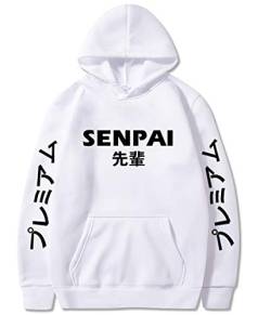 Tasty Life Japan Harajuku Hoodie Herbst Und Winter Männer Und Frauen Gedruckt Sweatshirt Lässig Lose Hip Hop Street Kapuzenpullover (M, white2) von Tasty Life