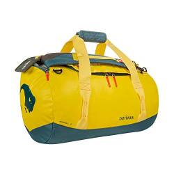 Tatonka Barrel S Reisetasche - 45 Liter - wasserfeste Tasche aus LKW-Plane mit Rucksackfunktion und großer Reißverschluss-Öffnung - Rucksacktasche 45l - Damen und Herren - gelb von Tatonka