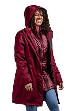 Tatonka Jonno Womens 3in1 Coat, 40/40 Damen, Cherry red von Tatonka