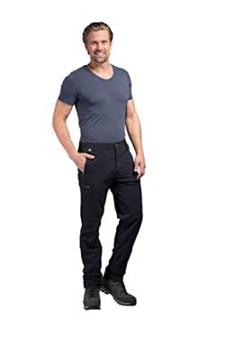 Tatonka M Mountain Pants Recco Schwarz - Robuste bequeme Herren Softshellhose, Größe 106 - Farbe Black von Tatonka