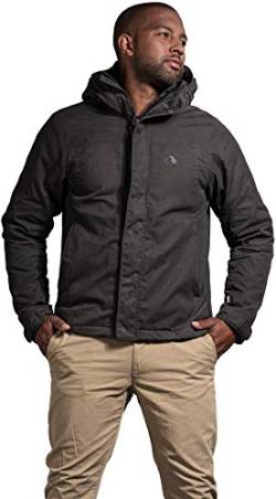 Tatonka Malava Mens Hooded Jacket, M, Dark Grey von Tatonka