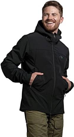 Tatonka Marto Mens Recco Hooded Jacket, XXXL, black von Tatonka