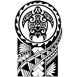 Temporäre tattoos Maori Schildkröten - 1 Blatt von Fake tattoos | Maori Tätowierung | Schwarz | Maori Schildkröten Klebetattoos, Herren, Damen - TATTOO YOUR STYLE von - Tattoo Your Style -