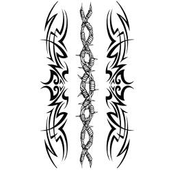 Temporäre tattoos Tribal Armband - 1 Blatt von Fake tattoos | Tribal Tätowierung | Schwarz | Tribal Armband Klebetattoos, Herren, Damen - TATTOO YOUR STYLE von - Tattoo Your Style -