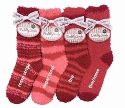 Taubert 232138588 KUSCHELSOCKEN Firelight 1 Paar in 4 Farben Lamb Yarn Farbe Rosso Stripe von Taubert