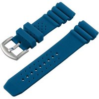 Tauchmeister Uhrenarmband PU-Armband Ersatzband blau mit Dornschließe 24 mm von Tauchmeister