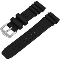 Tauchmeister Uhrenarmband PU-Armband Ersatzband schwarz mit Dornschließe 24 mm von Tauchmeister