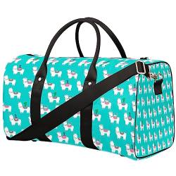 Llama Love Cactus Reisetasche, Wochenendtaschen für Frauen Reisen, Turnbeutel, Handgepäcktaschen für Flugzeuge, Duffle Bag für Männer Reisen, Weekender Tasche, Reisetasche, Lama-Liebeskaktus, von Tavisto