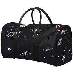 Planetary Print Reisetasche, Weekender Taschen für Frauen Reisen, Turnbeutel, Handgepäck Taschen für Flugzeuge, Duffle Bag für Männer Reisen, Weekender Tasche, Reise Duffle Bag, Planetenaufdruck, von Tavisto