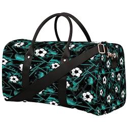 Pretty Soccer Travel Bag, Weekender Bags for Women Travel, Gym Bag, Carry on Bags for Airplanes, Duffle Bag for Men Travel, Weekender Bag, Travel Duffle Bag, Ziemlich Fußball, Ziemlich Fußball von Tavisto