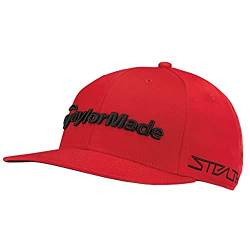 TaylorMade Herren Tour Flatbill Cap, rot, Einheitsgröße von TaylorMade