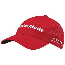 TaylorMade Herren Tour Litetech Golfkappe Baseballkappe, rot, Einheitsgröße von TaylorMade