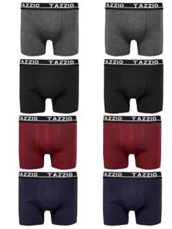 Tazzio Boxershorts Men Herren 8er Pack Unterwäsche Unterhosen Männer Retroshorts (DE/NL/SE/PL, Alphanumerisch, L, Regular, Regular, Mix Farben (8er Set)) von Tazzio