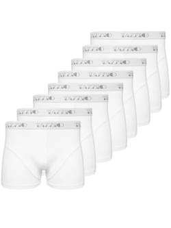 Tazzio Boxershorts Men Herren 8er Pack Unterwäsche Unterhosen Männer Retroshorts (DE/NL/SE/PL, Alphanumerisch, XXL, Regular, Regular, Weiß (8er Set)) von Tazzio