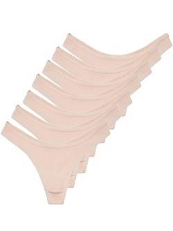 Tazzio Damen Slip 7er-Pack Unterhosen Slips Unterwäsche Pantys Mehrpack Schlüpfer Baumwolle Set F902 (Pink, M) von Tazzio