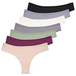 Tazzio Damen Slip 7er-Pack Unterhosen Slips Unterwäsche Pantys Mehrpack Schlüpfer Baumwolle Set F903 (Mix Farben, M) von Tazzio