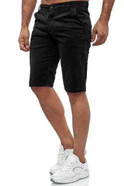 Tazzio Herren Chino Shorts Chinoshorts Designer Hose (Schwarz, W36) von Tazzio