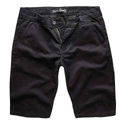 Tazzio Herren Chino Shorts Chinoshorts Designer Hose Schwarz W31 von Tazzio