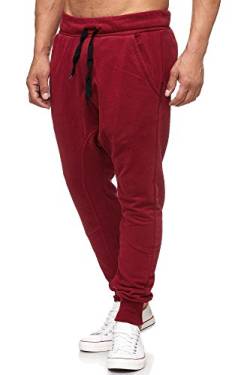 Tazzio Herren Jogginghose im Haremstil P-501, M, Bordo von Tazzio