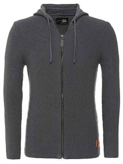 Tazzio Herren Strickjacke mit Kapuze D406 anthrazit XL von Tazzio