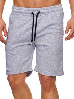 Tazzio Herren Sweatshort Jogginghose Fitnesshose Traininghose Sweatpants Sporthose Freizeithose 17600 Grau M von Tazzio