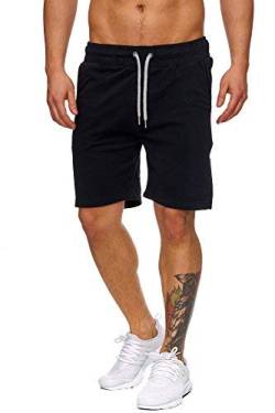 Tazzio Herren Sweatshort Jogginghose Fitnesshose Traininghose Sweatpants Sporthose Freizeithose 17600 Schwarz M von Tazzio