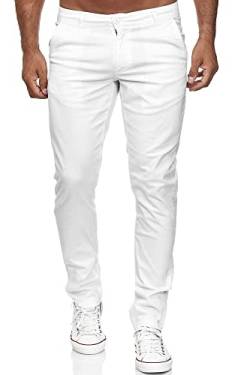 Tazzio Hose Chino Herren Slim Fit Chinohose Stoffhose Herrenhose Stretch Neu 19530 (34W/32L, Weiß) von Tazzio