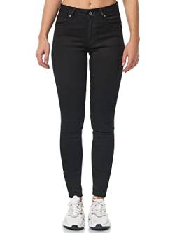 Tazzio Jeans Damen Skinny Fit Stretch Hose Denim Jeanshose Slim F114 (Schwarz, 44) von Tazzio