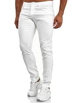 Tazzio Jeans Herren Slim Fit Stretch Jeanshose Hose Denim 165251 (29W/30L, Weiß) von Tazzio