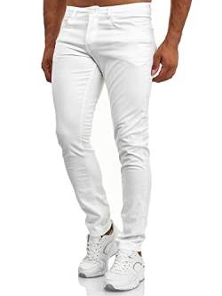 Tazzio Jeans Herren Slim Fit Stretch Jeanshose Hose Denim 165251 (42W/34L, Weiß) von Tazzio