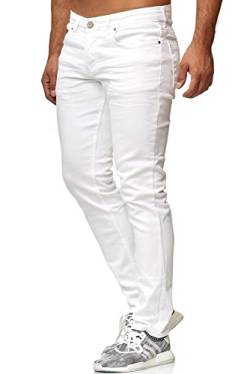 Tazzio Jeans Herren Slim Fit Stretch Jeanshose Hose Denim 16533 (29/32, Weiß) von Tazzio
