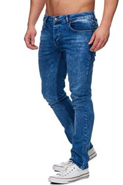 Tazzio Jeans Herren Slim Fit Stretch Jeanshose Hose Denim 16533 (34/36, Blau) von Tazzio