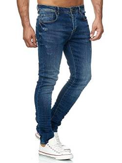 Tazzio Jeans Skinny Fit Herren Jeanshose Stretch Designer Hose Denim Blau (19534) 32W / 32L von Tazzio