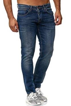 Tazzio Jeans Slim Fit Herren Jeanshose Stretch Designer Hose Denim Blau 31W / 34L von Tazzio