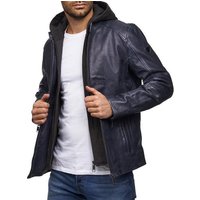 Tazzio Lederjacke 19710 Biker-Look im Two-in-One Hoodie Style (abnehmbar) von Tazzio