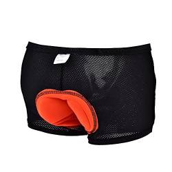 3D Fahrradhose Herren Gepolstert 3D Gel Gepolstert Radhosen, Männer Frauen Unisex Fahrrad Reiten Unterwäsche Shorts Hosen Atmungsaktiv Schnell Trocknend Radhose für Outdoor - M, L, XL, XXL, XXXL(M) von Tbest